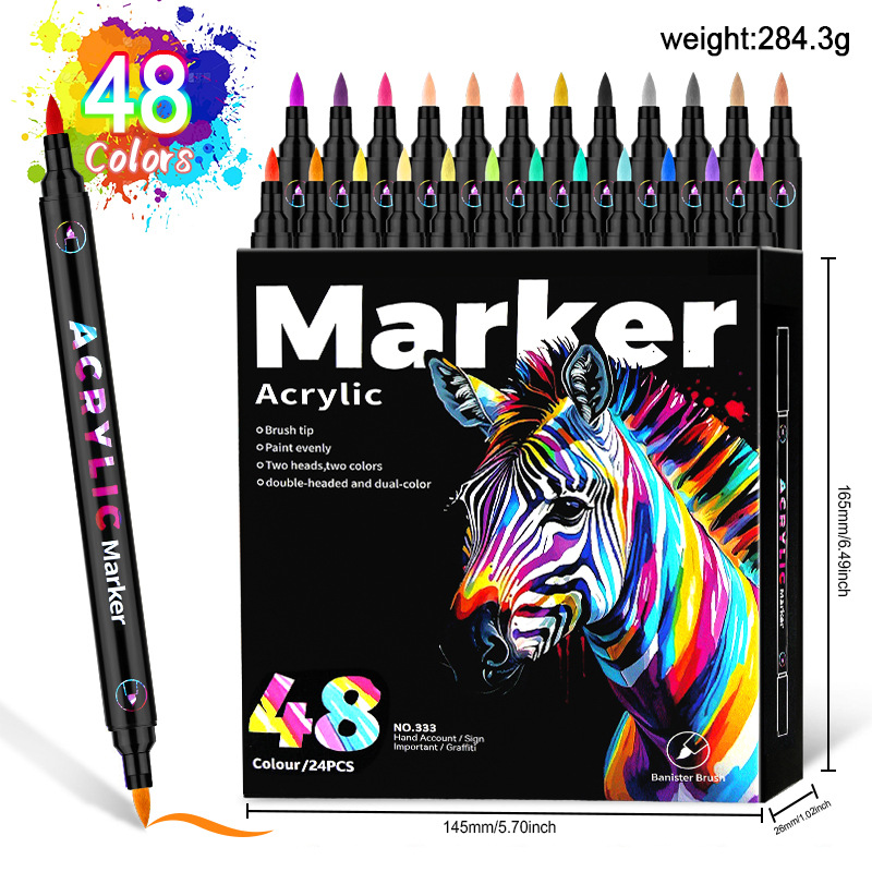 24-Pack 48-Color Marker Set