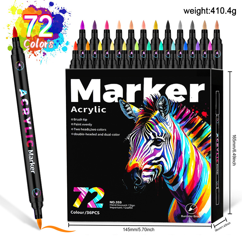 36-Pack 72-Color Marker Set